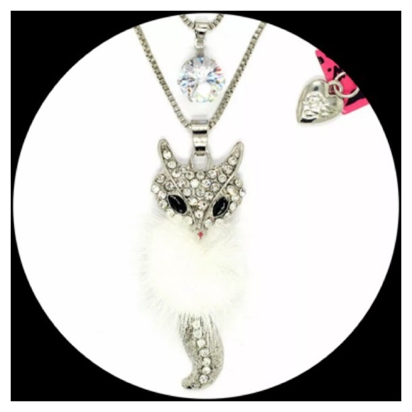 😎Crystal Fox White Fluff Double Chain - Picture 4 of 8